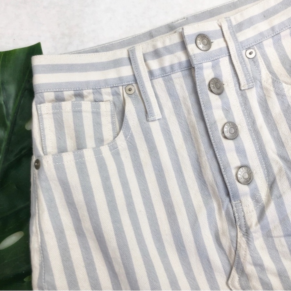 Madewell Striped Denim A-Line Skirt Size 25 EUC (0158) - Picture 4 of 7